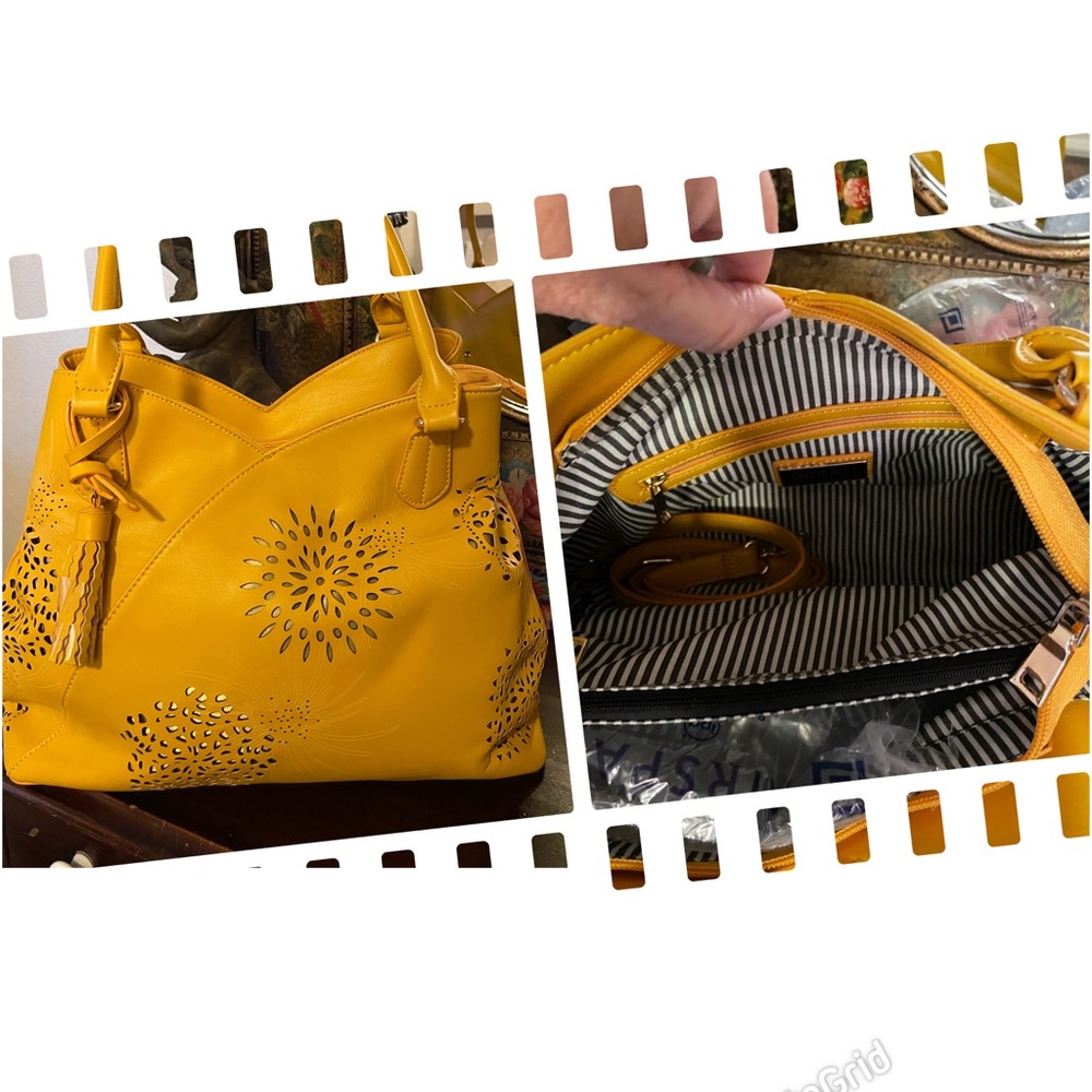 SUNFLOWER GOLD SHOULDER BAG